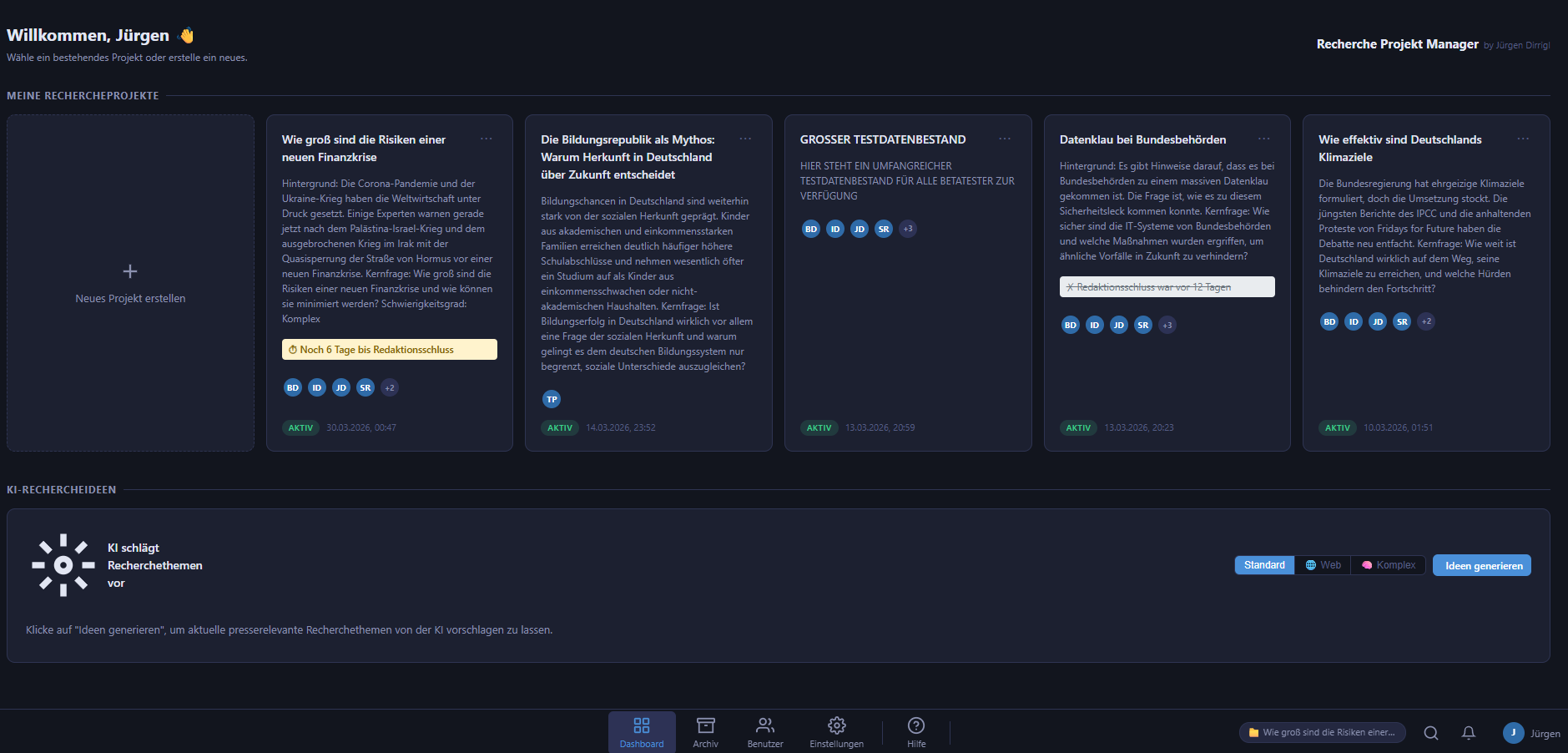 Recherche Software für Journalisten
