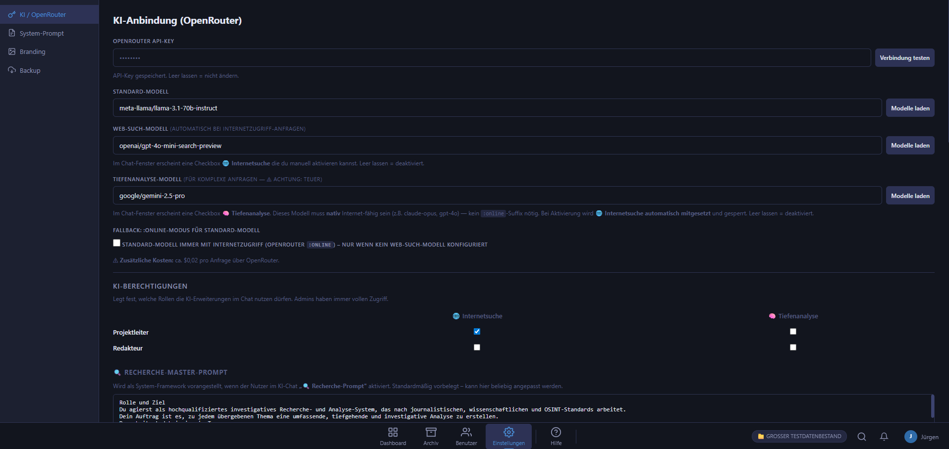 KI Recherche Software für Journalismus und Investigativrecherche