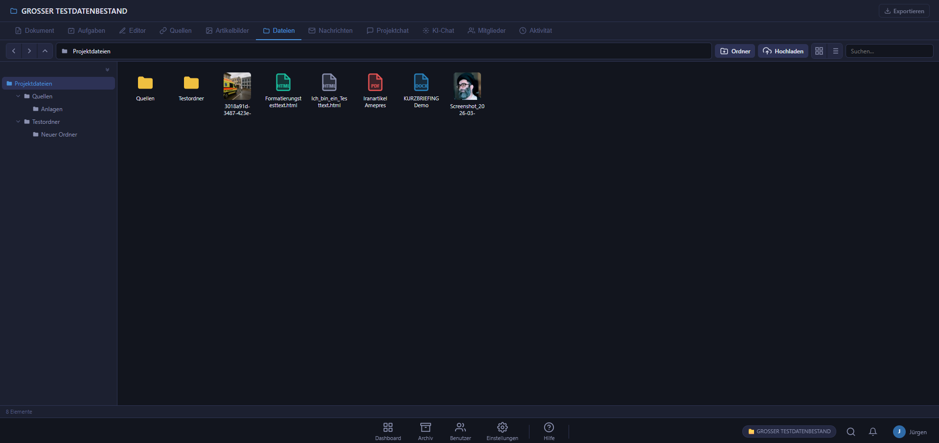 Dokumenten- und Quellenmanagement für journalistische Recherche