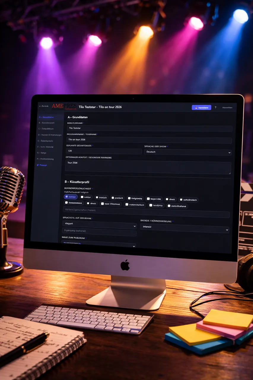 Programm-Pusher (Prompt Generator für Showkonzepte)